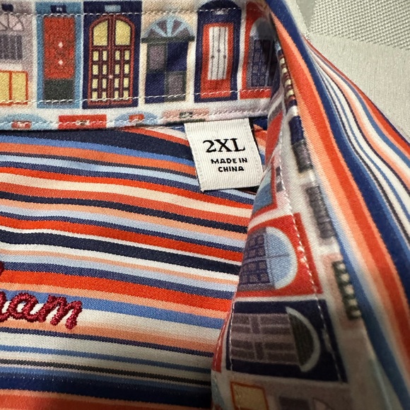 Great Robert Graham XXL Orange, Blue, White and Red - Picture 3 of 10